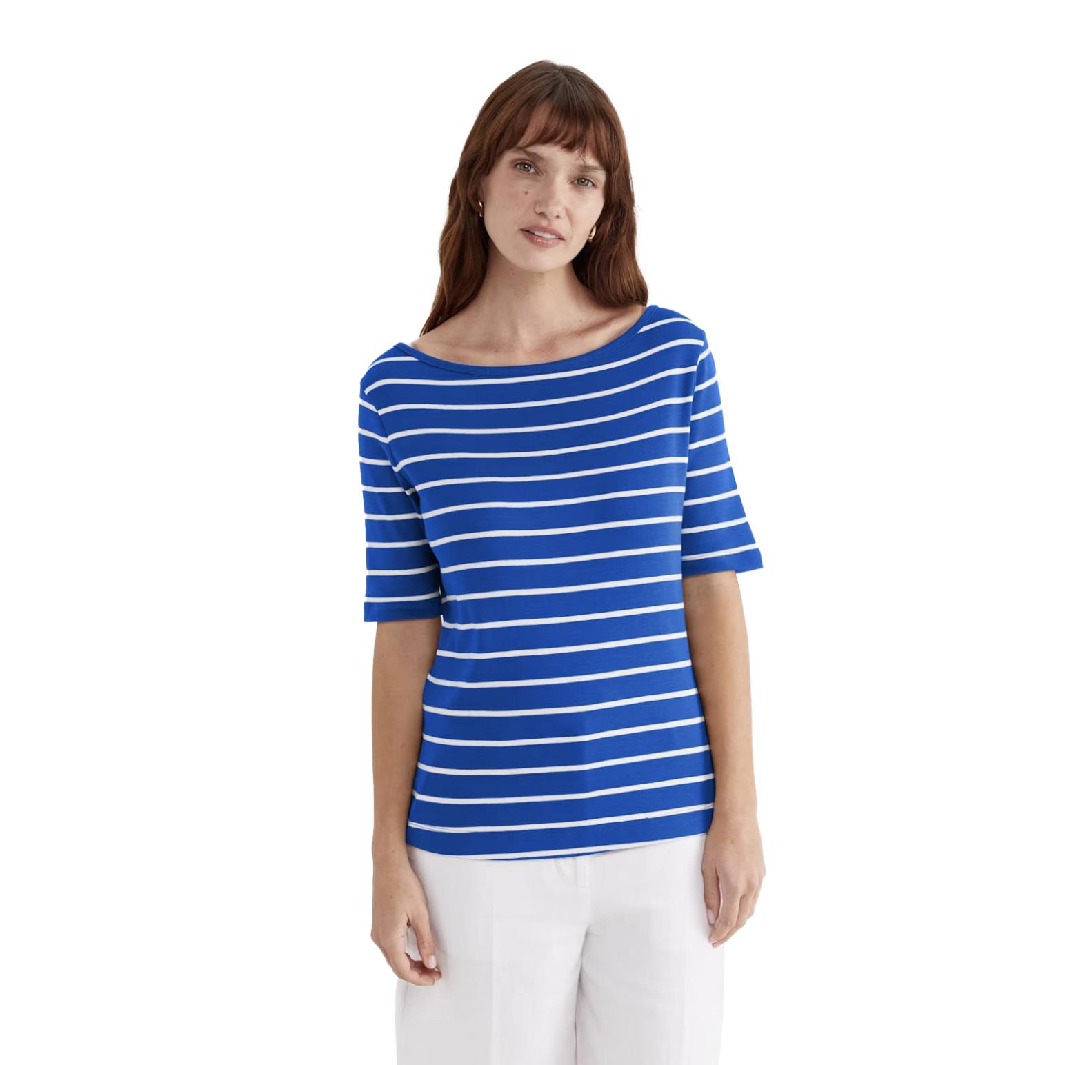 Sportscraft Heidi Boat Neck Half Sleeve Tee